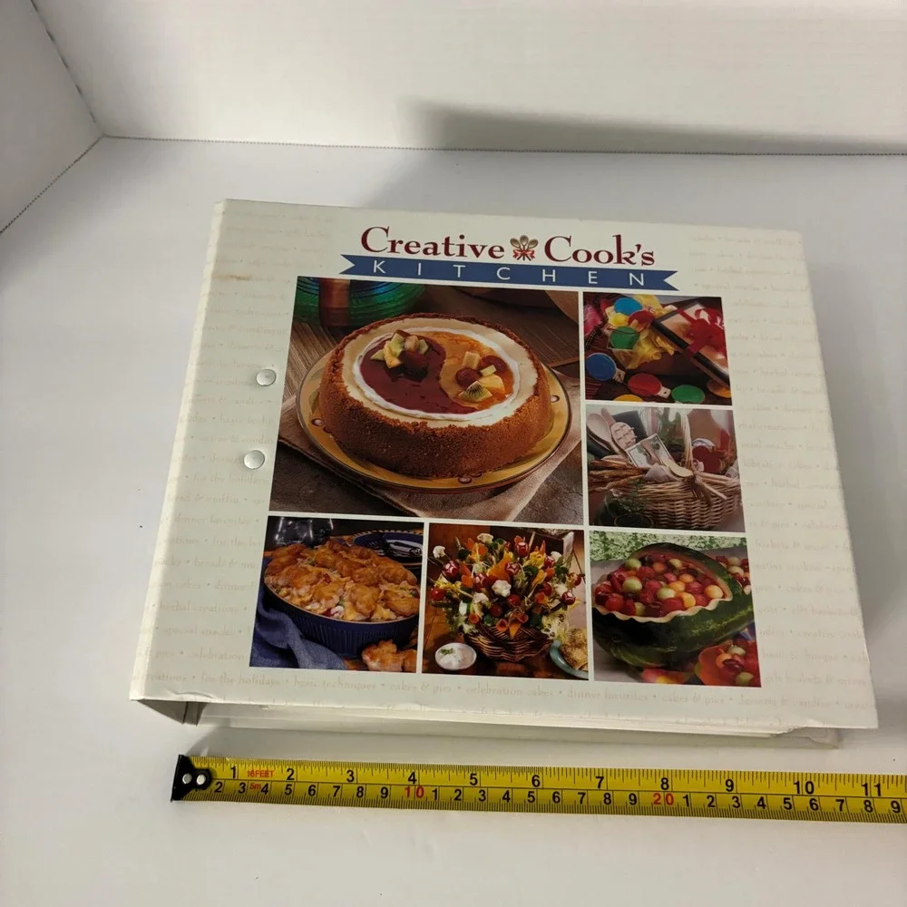 Creative Cook's Kitchen Recipe Card Binder 1998 IMP Hardcover Recipe Organizer